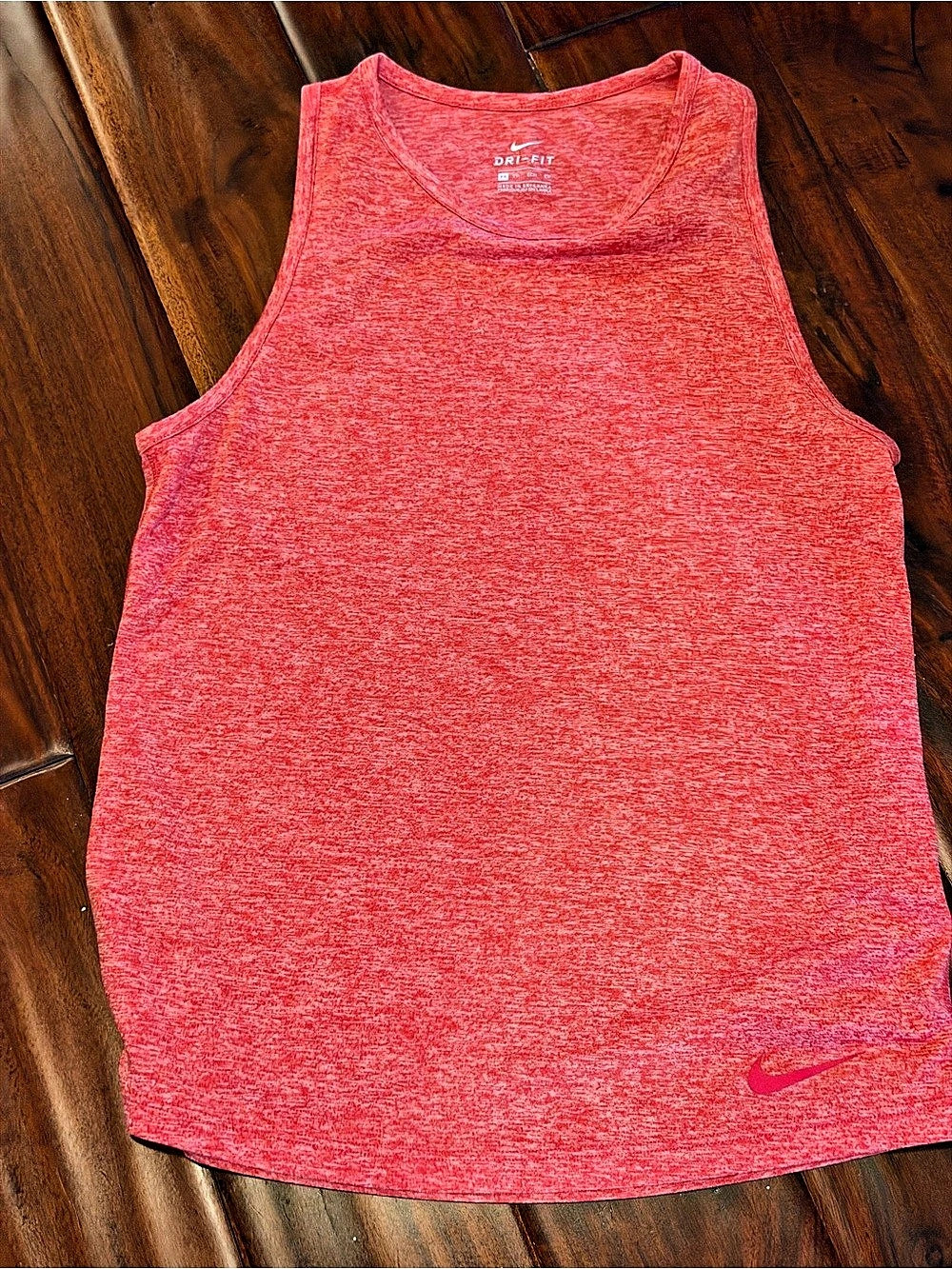 Nike Dri-FIT Heathered Athletic Tank Top Pink XS